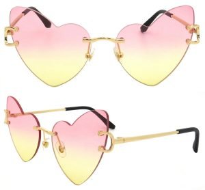 heart design sunglasses