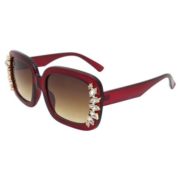 PC sunglasses with rhinestone design