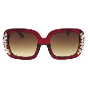 PC sunglasses with rhinestone design