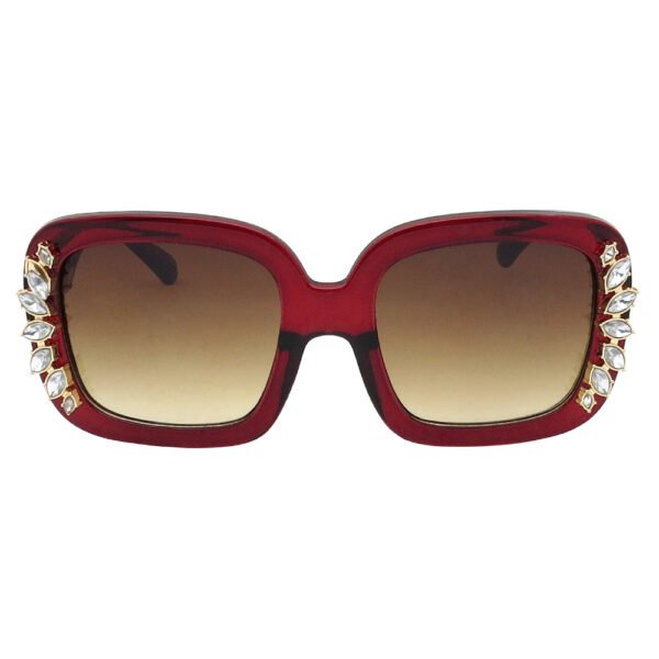 PC sunglasses with rhinestone design